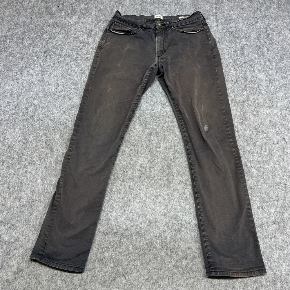 Flint And Tinder‎ Jeans Mens 31x32 Charcoal Slim Straight Stretch Denim Splatter